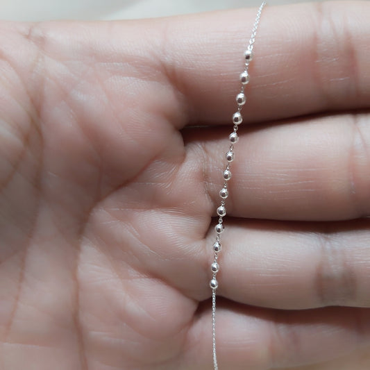 Pulsera Plata 925 Tradicional con Esferas