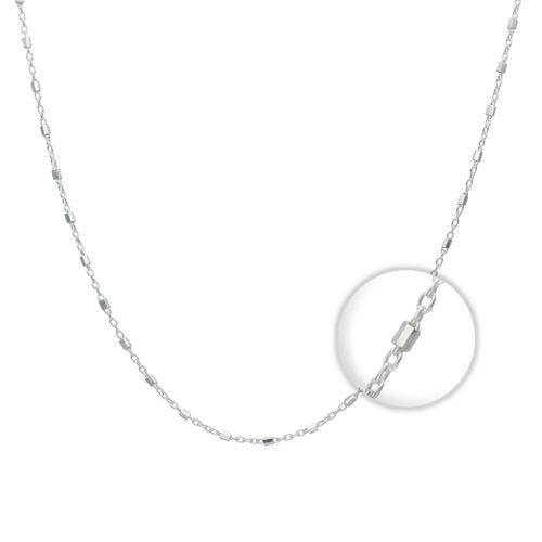 Cadena Plata 925 Tradicional con Hexágonos 1,4MM