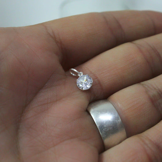 Colgante Plata 925 Punto de Luz 6MM