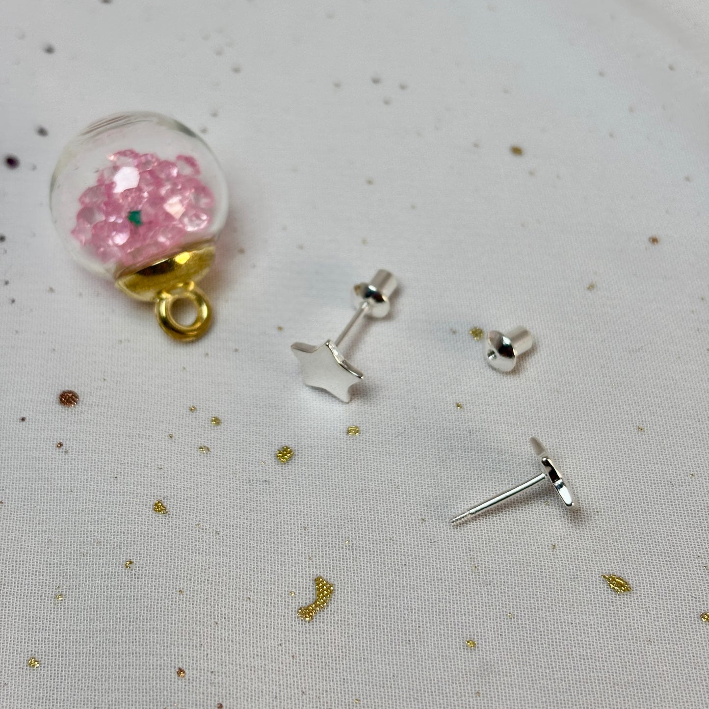 Aros Plata 925 Estrella - Tope Seguridad