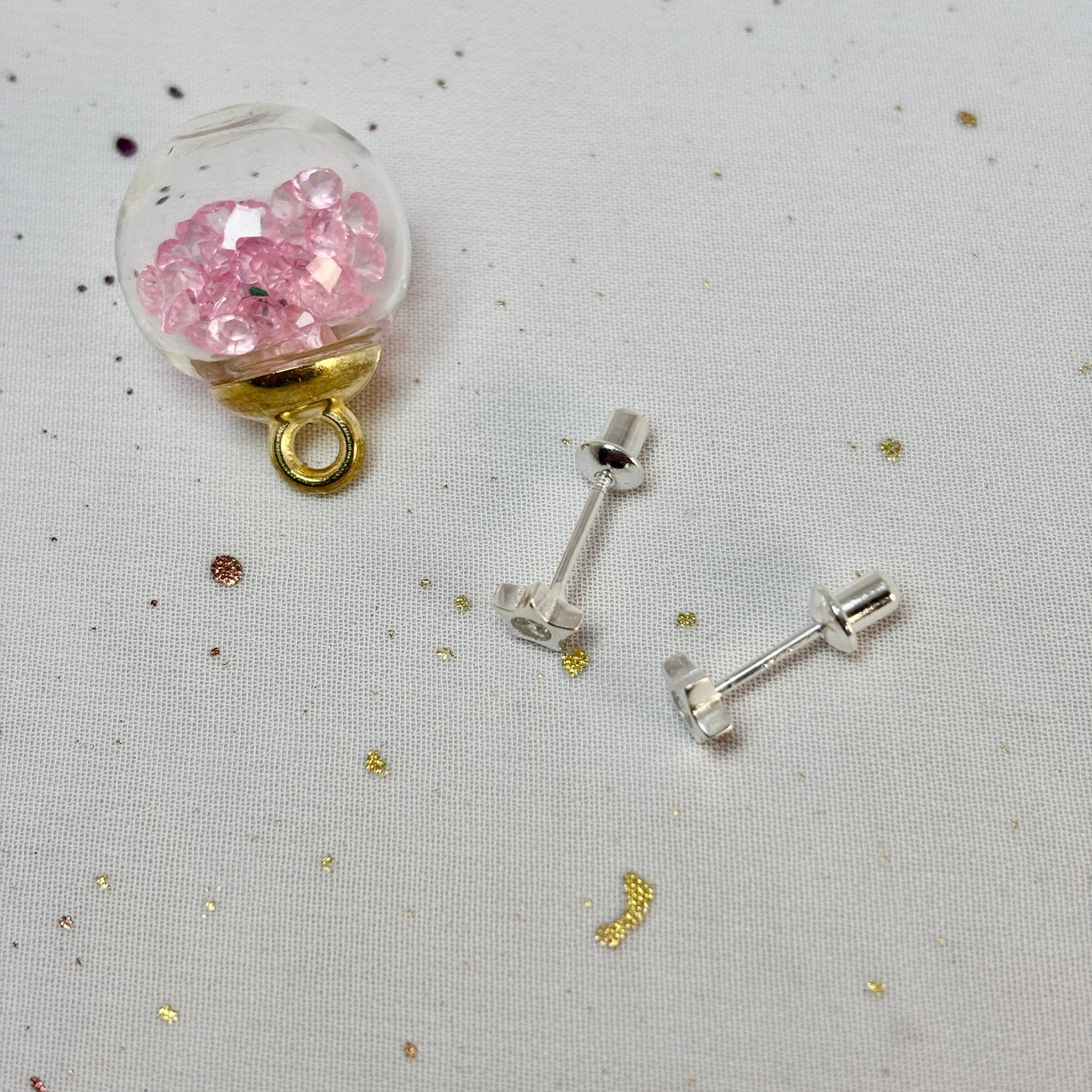 Aros Plata 925 Estrella Circón - Tope Seguridad