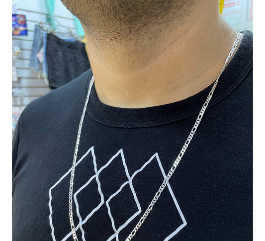 Cadena Plata 925 Grumet 4MM X 0,8MM