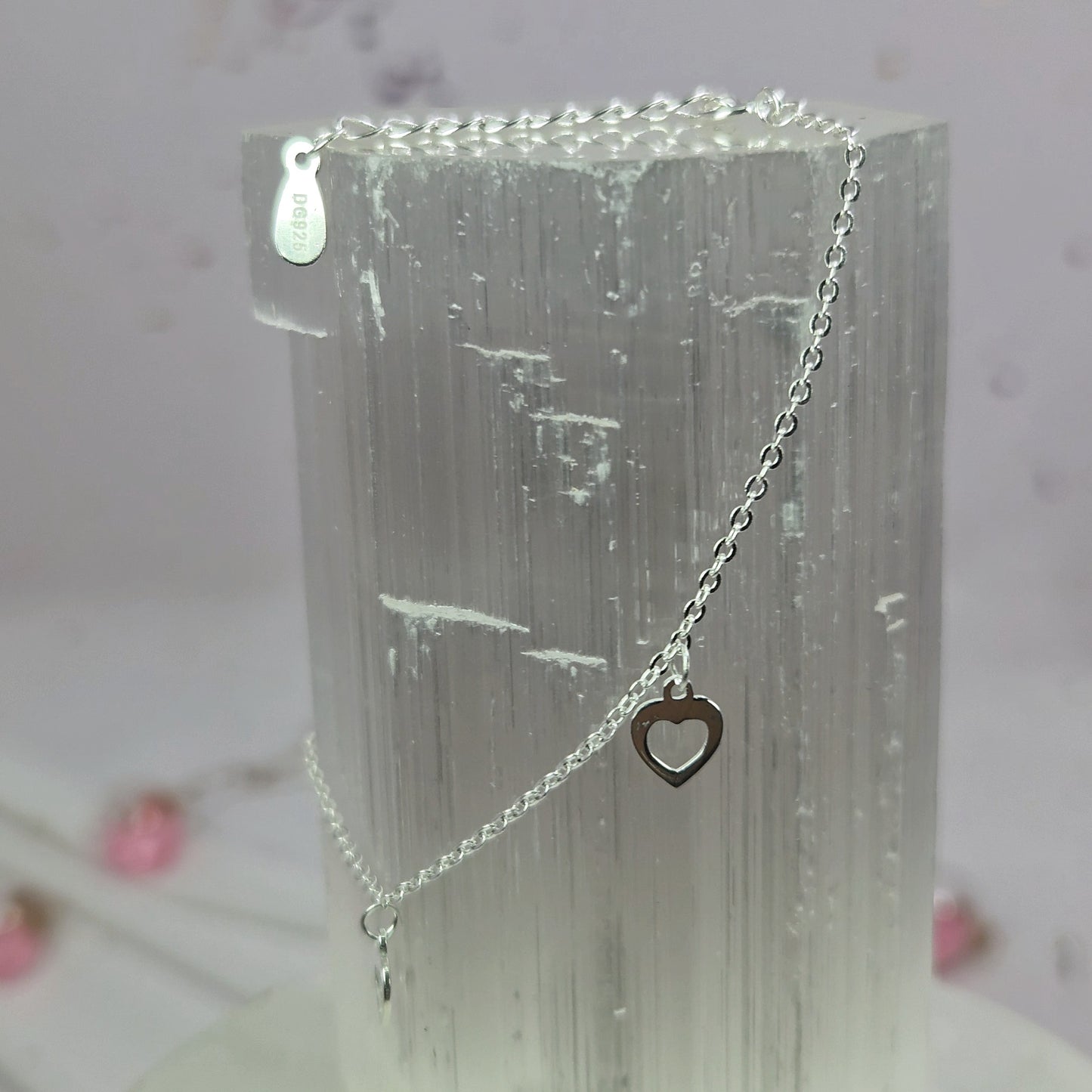 Pulsera de Plata 925 con Corazones Colgantes – Estilo Rolo para Mujer