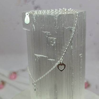 Pulsera de Plata 925 con Corazones Colgantes – Estilo Rolo para Mujer