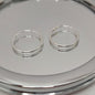 Aros Argollas Plata 925 Lisas Mini 12MM