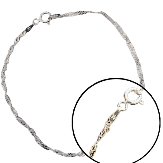 Pulsera Plata 925 Singapur