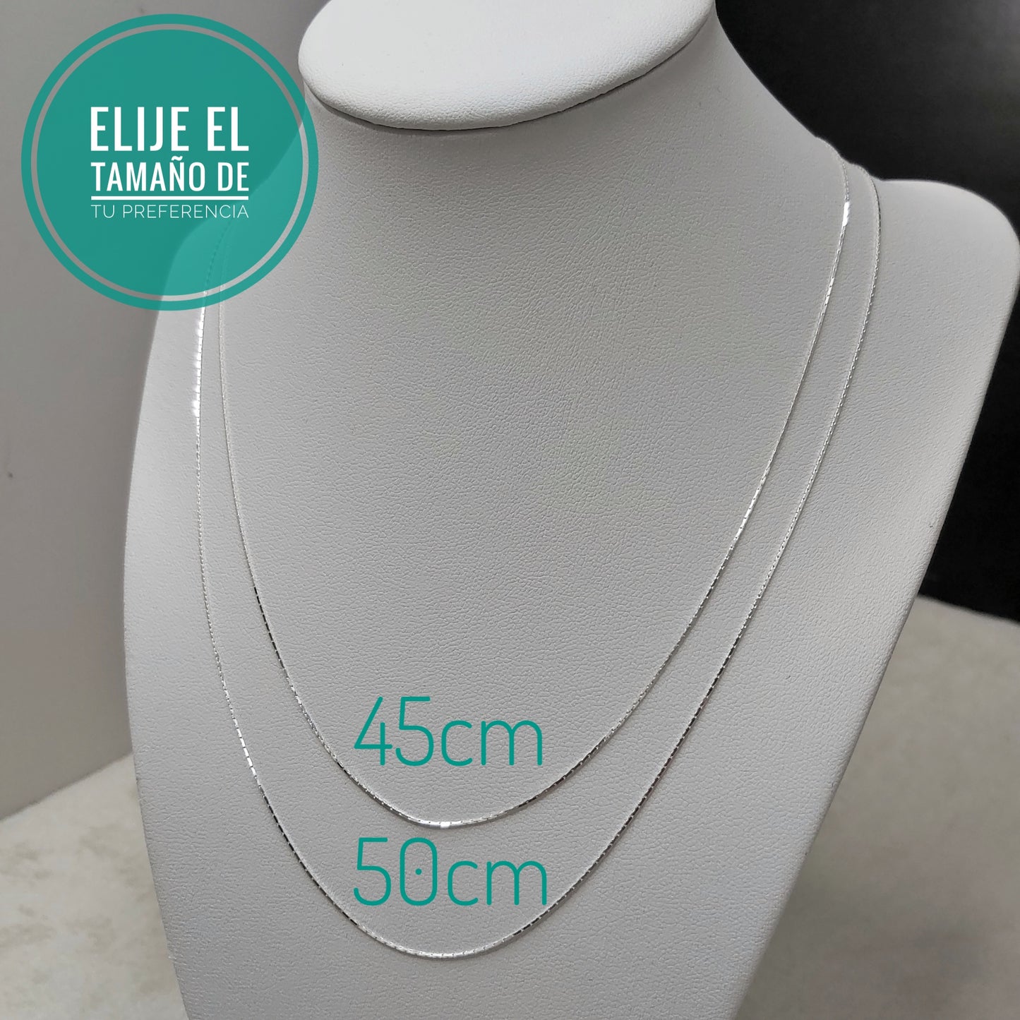 Cadena Plata 925 Tejido Cobra 0,5MM