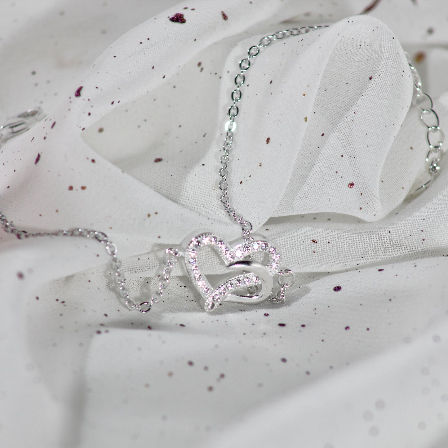 Pulsera Plata 925 Corazón Circón