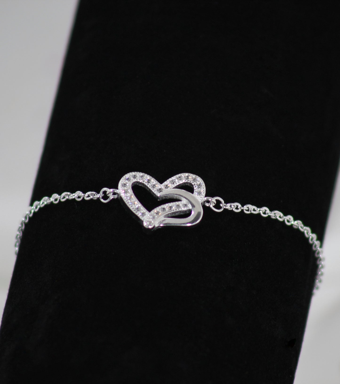 Pulsera Plata 925 Corazón Circón