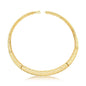 Collar Rigido Enchapado En Oro 18k Treliça