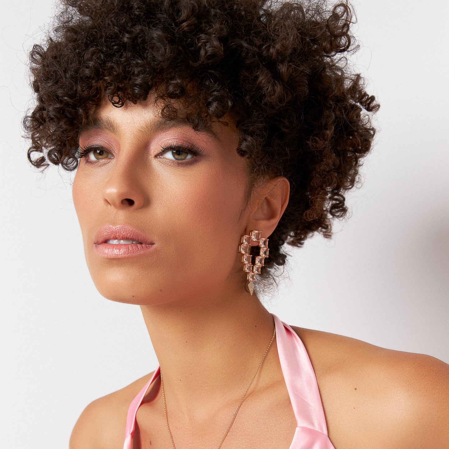 Aros Enchapado en Oro 18K Cristales Renzo