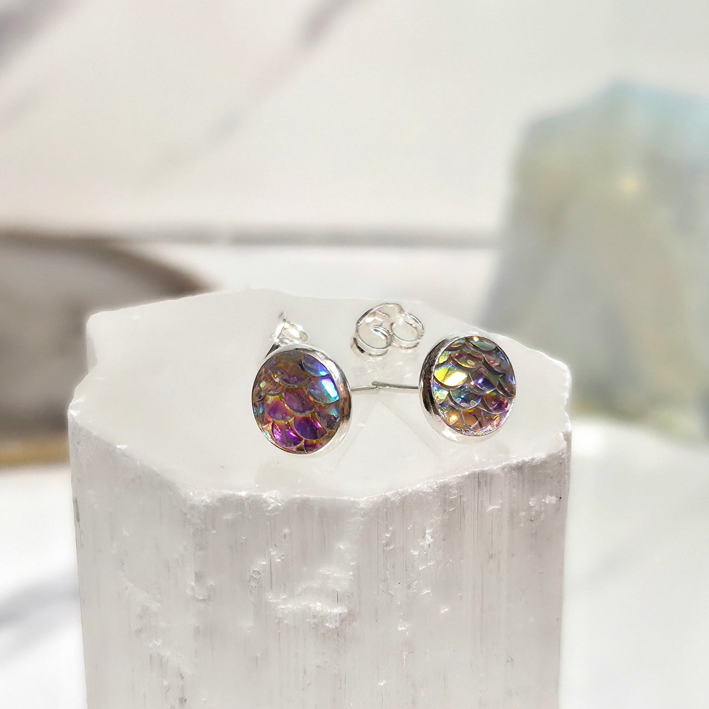 Aros Plata 925 Sirena Tornasol