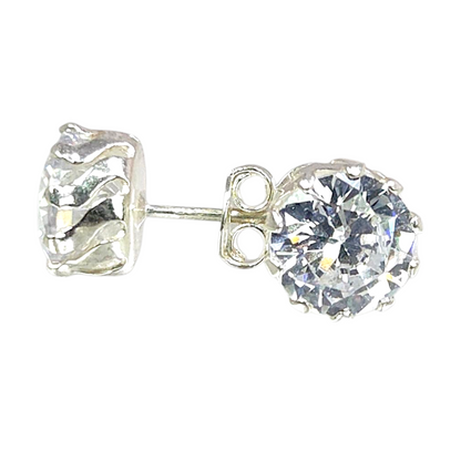 Aros Plata 925 Punto de Luz 6MM Borde Plata (Copia)