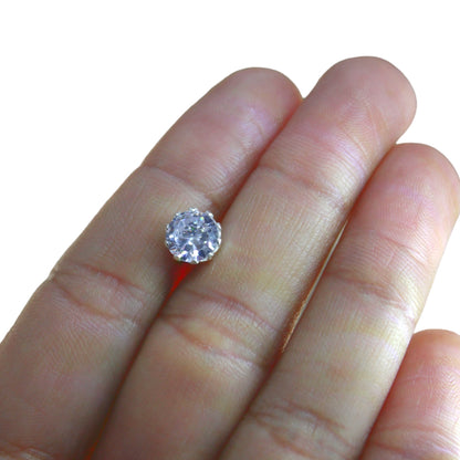 Aros Plata 925 Punto de Luz 8MM Borde Plata