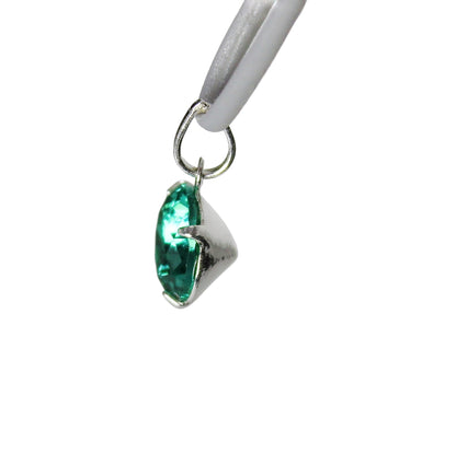 Colgante Plata 925 Punto de Luz Verde 8MM