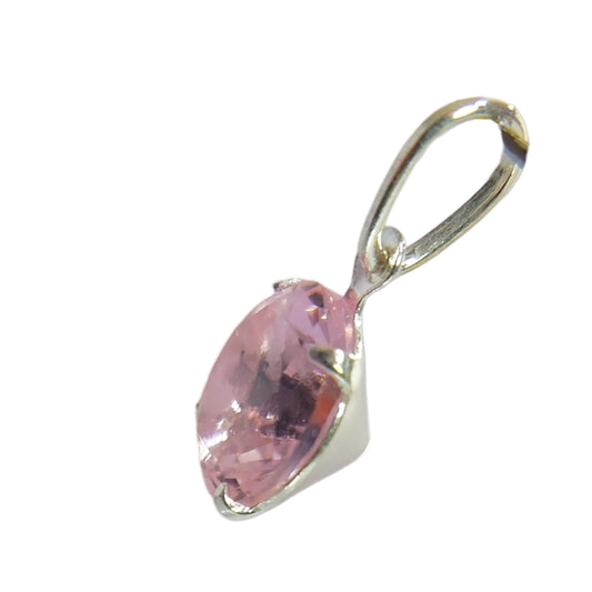 Colgante Plata 925 Punto de Luz Rosa 8MM