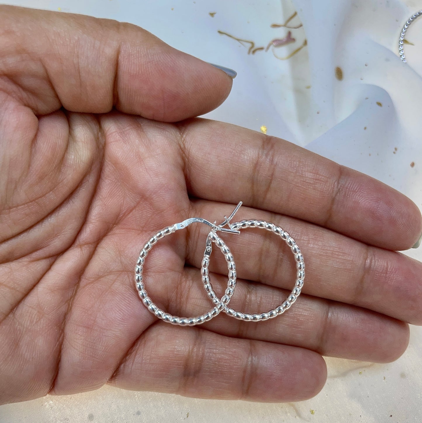 Argollas Plata 925 Lucia 26MM