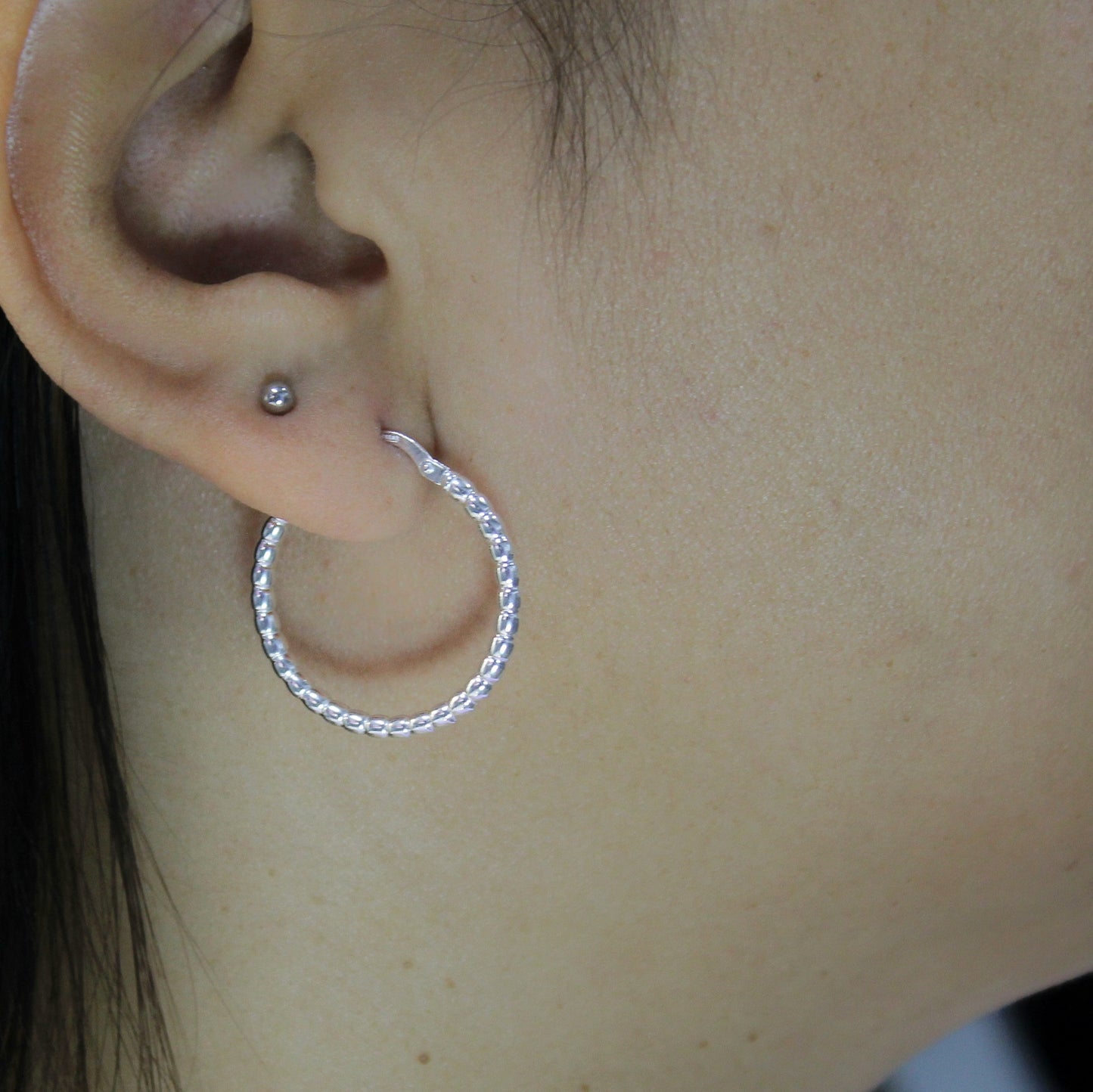 Argollas Plata 925 Lucia 26MM