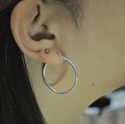 Argollas Plata 925 Laura 33MM