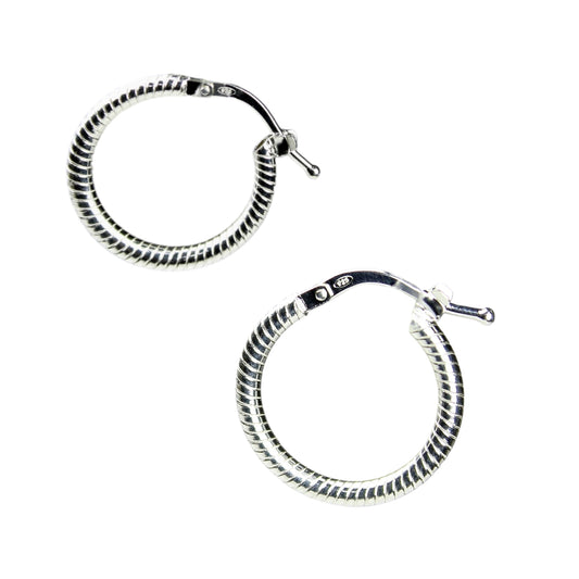 Aros Argollas Plata 925 Layla 18MM