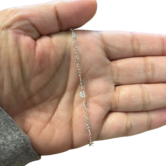 Pulsera Plata 925 Corazones