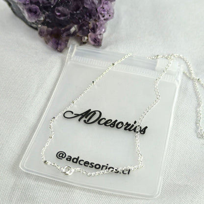 Cadena Plata 925 Choker Desigual Hexágonos