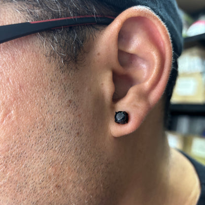 3 Pares Aros Imán Negros 6MM