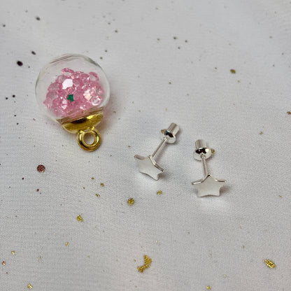 Aros Plata 925 Estrella - Tope Seguridad