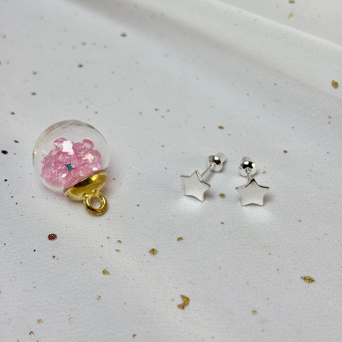 Aros Plata 925 Estrella - Tope Seguridad