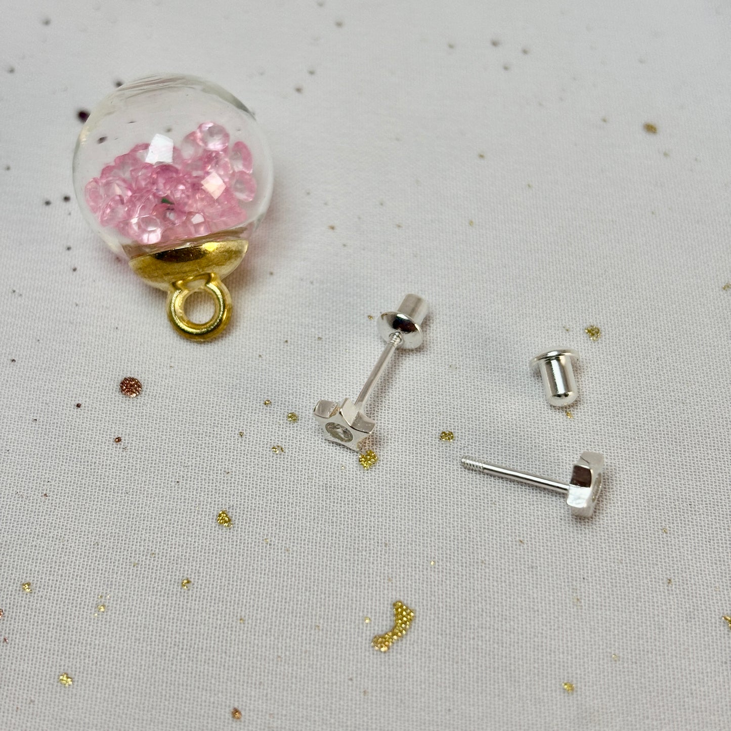 Aros Plata 925 Estrella Circón - Tope Seguridad