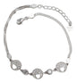 Pulsera de Plata 925 con Corazones y Circones Blancos – Estilo Elegante para Mujer