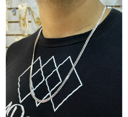 Cadena Plata 925 Grumet 4MM X 0,8MM