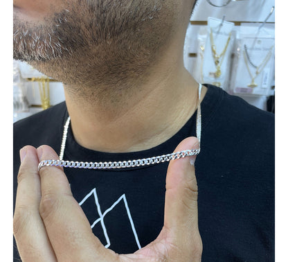 Cadena Plata 925 Grumet 4MM X 0,8MM