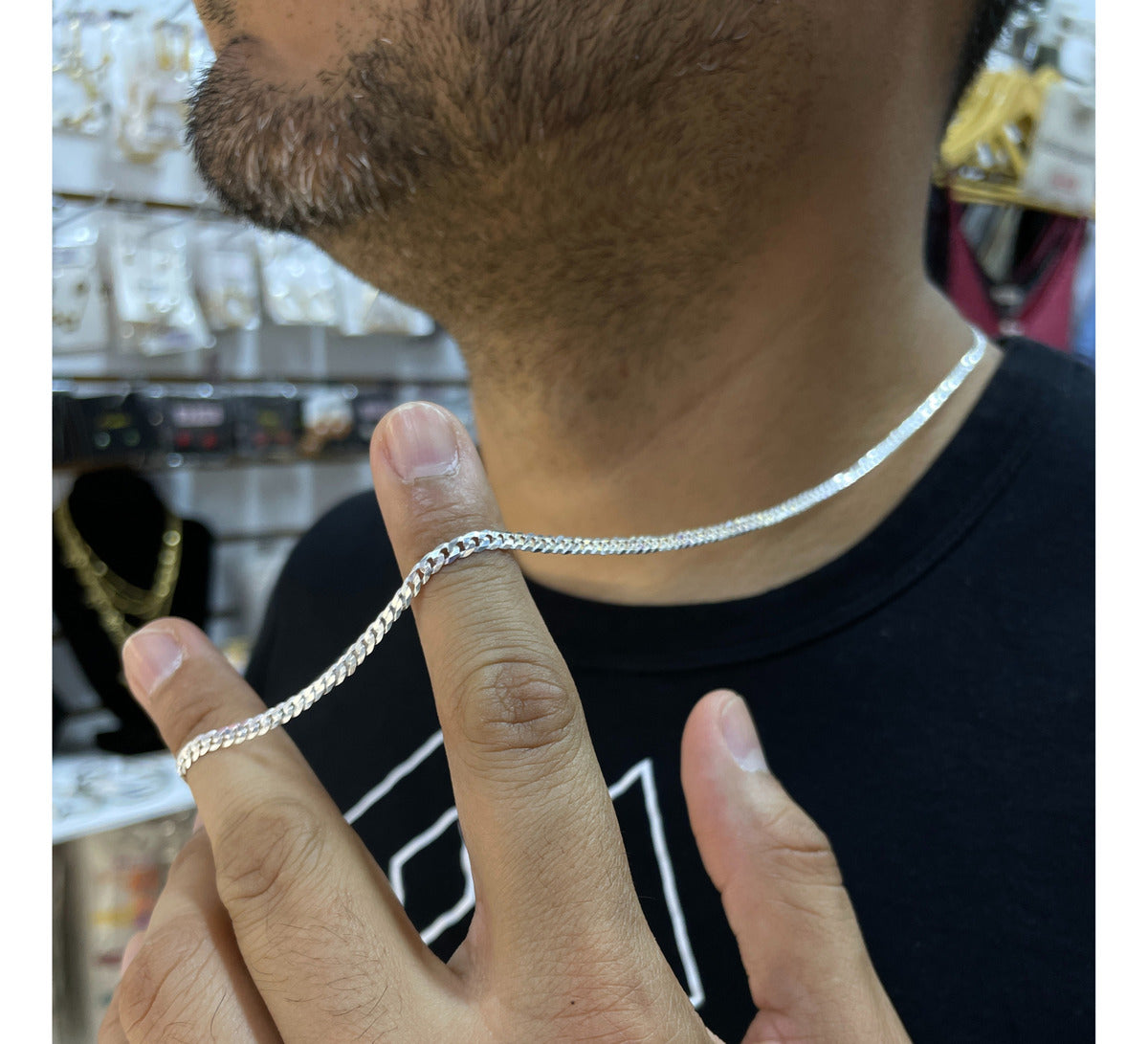 Cadena Plata 925 Grumet 3MM X 0,65MM