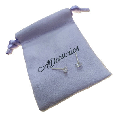 Aros Plata 925 Punto De Luz Cuadrado 3mm O 4mm - Adcesorios