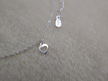 Pulsera de Plata 925 con Corazones Colgantes – Estilo Rolo para Mujer