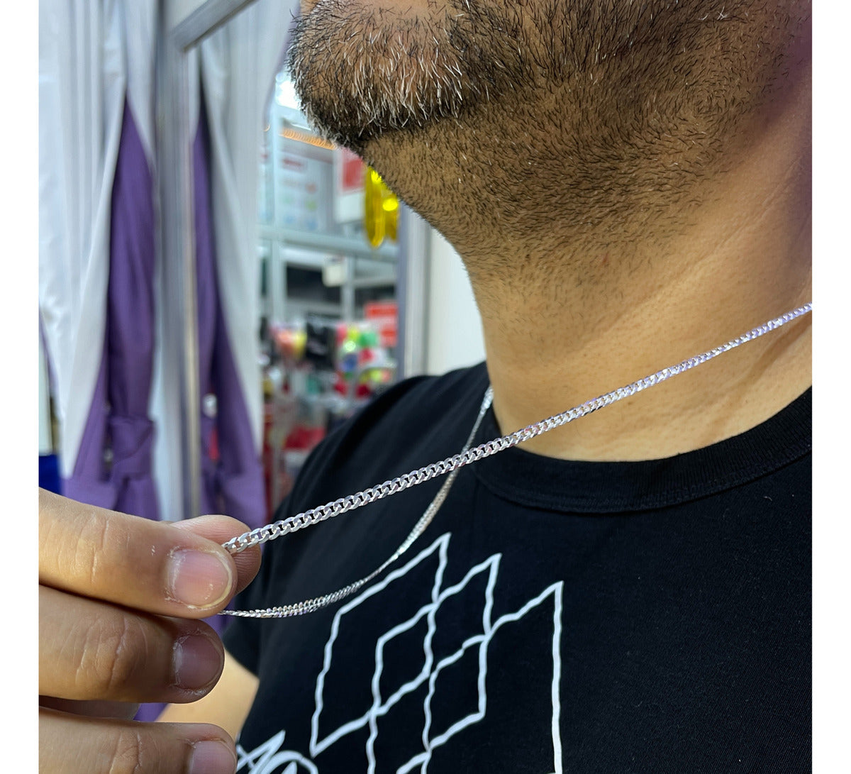 Cadena Plata 925 Grumet 3MM X 0,65MM