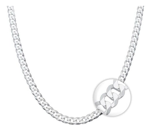 Cadena Plata 925 Grumet 4MM X 0,8MM