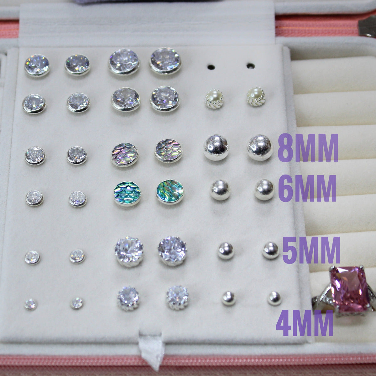 Aros de Plata 925 con Esfera Lisa – Diseño Clásico para Mujer