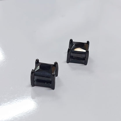 3 Pares Aros Imán Negros 6MM